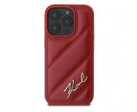 KARL LAGERFELD Quilted Signature do iPhone 16 Pro Max czerwony KLHCP16XPQDSMGR - 1278270 - zdjęcie 2